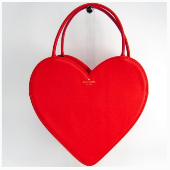 kate spade Handbags - Kate Spade Doily red Heart Tote Bag purse nwot
